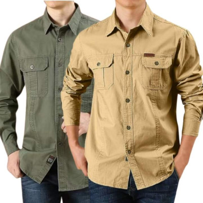 Premium Quality Long Sleeve Casual Shirt -2 Pcs