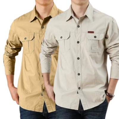 Premium Quality Long Sleeve Casual Shirt -2 Pcs
