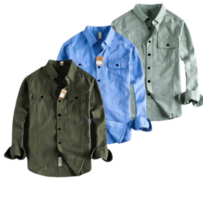 Premium Quality Long Sleeve Casual Shirt -3 Pcs
