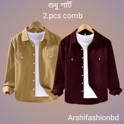 Premium Quality Long Sleeve Casual Shirt 2.pcs