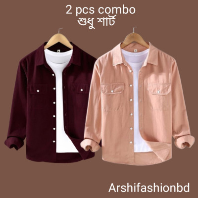 Premium Quality Long Sleeve Casual Shirt 2.pcs