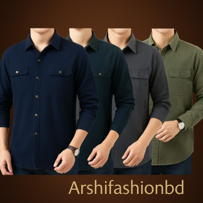 Premium Quality Long Sleeve Casual Shirt -4 Pcs