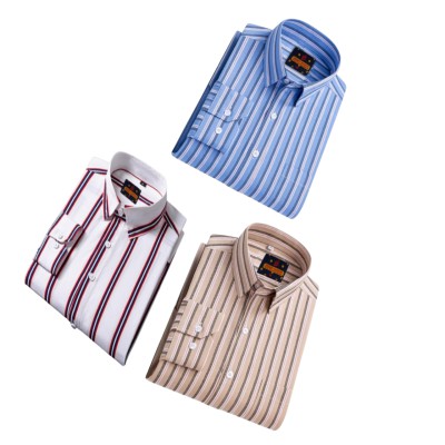Premium Quality Long Sleeve Cotton Shirt -3 Pcs