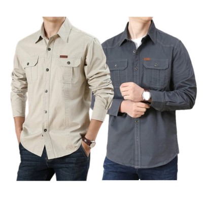 Premium Export Quality Double Pocket Shirt-2pcs Combo