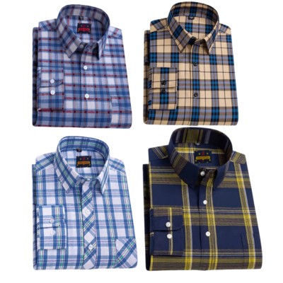 Arshi fashion new  Grameen Check Cotton Shirt.4.combo A,,2,,Z