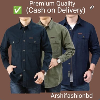 Premium Export Quality Double Pocket Shirt-3pcs Combo