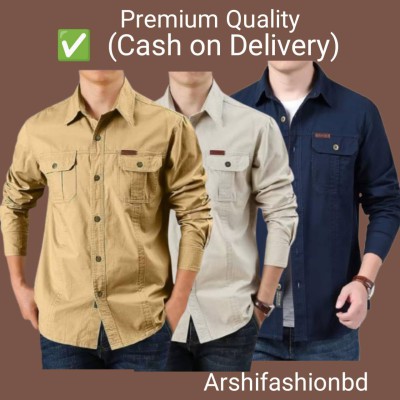Premium Export Quality Double Pocket Shirt-3pcs Combo
