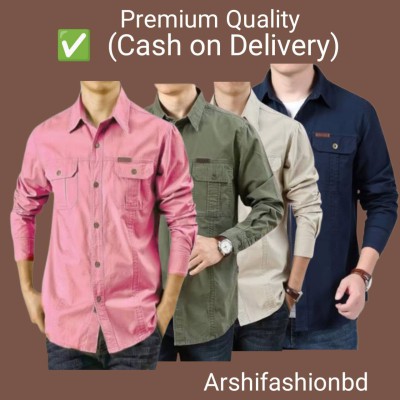 Premium Export Quality Double Pocket Shirt-4pcs Combo