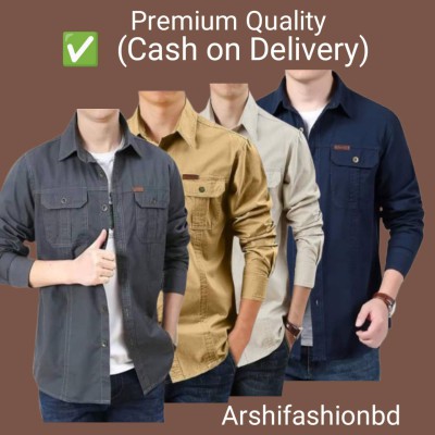 Premium Export Quality Double Pocket Shirt-4pcs Combo