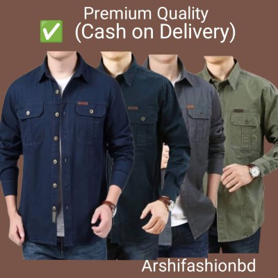 Premium Export Quality Double Pocket Shirt-4pcs Combo